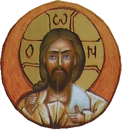 Christus Clip aus der Mitte der Petrus und Paulus Ikone