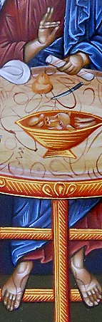 Abrahams Gastmahl Detail1